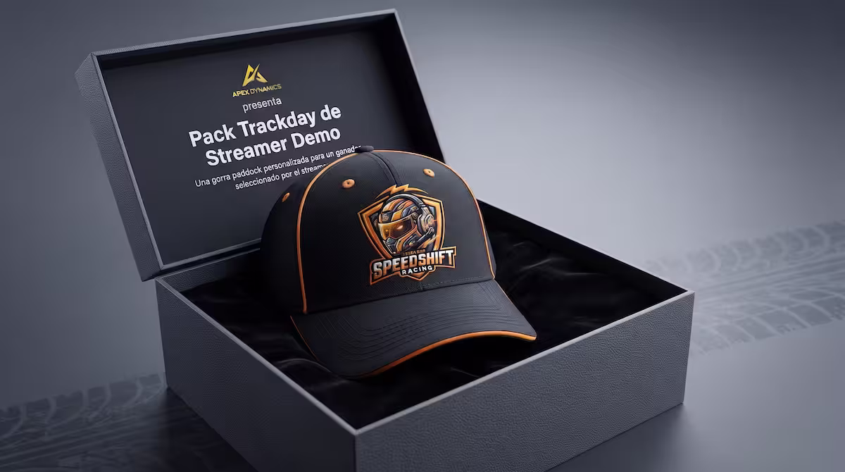 Gorra paddock personalizada (1 ganador)